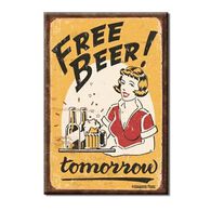 Desperate Enterprises Free Beer Tomorrow Ice Box Magnet