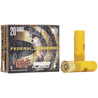 Federal Premium Buckshot 20 GA 3" 18 Pellet #2 Buck Shotshell Ammo (5)