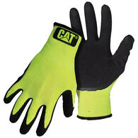 CAT Workwear Men's Hi-Vis Latex Coated Palm Glove