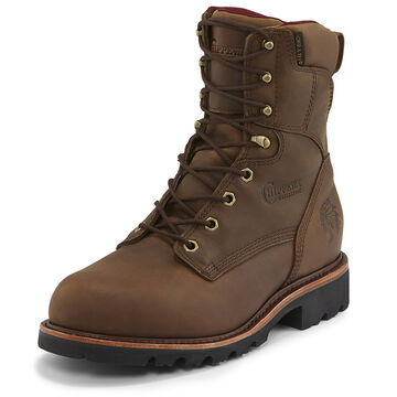 Chippewa Mens Limited Edition 8 Bay Apache Leather Super DNA Logger Waterproof Insulated Soft Toe Work Boot