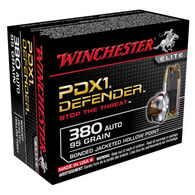 Winchester PDX1 Defender 380 Auto 95 Grain Bonded JHP Handgun Ammo (20)