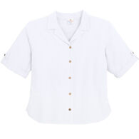 Sea Breeze Women's Garment-Dyed Tab Short-Sleeve Top