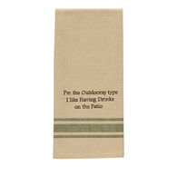 Park Designs I'm The Outdoorsy Type Sentiment Dish Towel