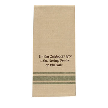 Park Designs Im The Outdoorsy Type Sentiment Dish Towel