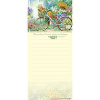 Pumpernickel Press Flower Mart Bike Magnetic List Notepad