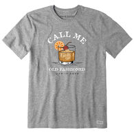 Life is Good Men's Call Me Old Fashioned Crusher Short-Sleeve T-Shirt