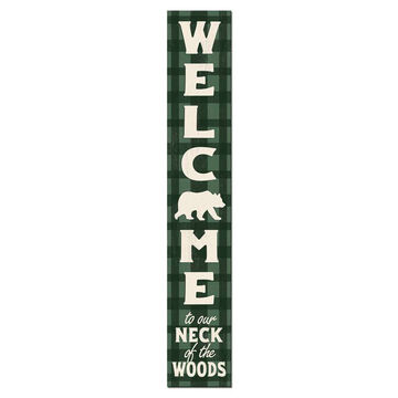 My Word! Welcome to our Neck of the Woods Porch Board