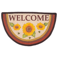 Capitol Earth Sunflower Welcome Slice Rug