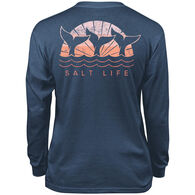 Salt Life Youth Sunset Whales Long-Sleeve Shirt