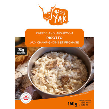 Happy Yak Cheese & Mushroom Risotto - 2 Servings
