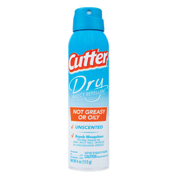 Cutter Dry Insect Repellent Aerosol Spray - 4 oz.