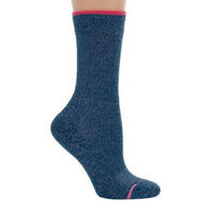 Dr. Motion Women's Solid Medium Weight Outdoor Compression Crew Sock