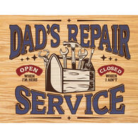 Desperate Enterprises Dad's Repair Service Tin Sign