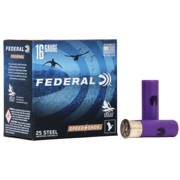 Federal Speed-Shok Steel 16 GA 2-3/4 15/16 oz. #2 Shotshell Ammo (25)
