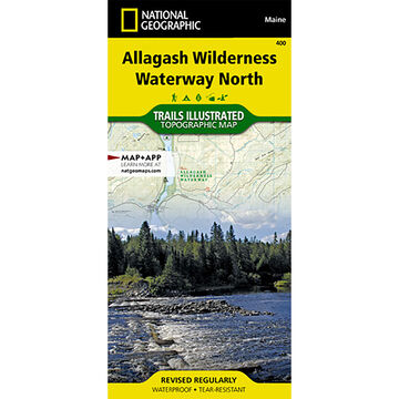 National Geographic Allagash Wilderness Waterway North Map