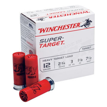 Winchester Super-Target 12 GA 2-3/4 1-1/8 oz. #7-1/2 Shotshell Ammo (250)