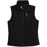Maxxsel Women's Quilted 2-Tone Zipper Front Vest