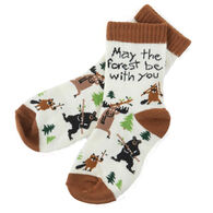 Hatley Youth Little Blue House May The Forest Be With You Crew Sock