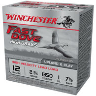 Winchester Fast Dove High Brass 12 GA 2.75" 1 oz. #7.5 Shotshell Ammo (25)