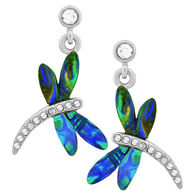 Nature's 1 Women's Dragonfly Curved Dangle Earring