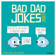 Willow Creek Press Bad Dad Jokes 2023 Wall Calendar