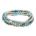 Scout Curated Wears Womens Stone Wrap Blue Howlite Bracelet/Necklace