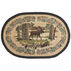 Capitol Earth Oval Moose In Woods Braided Rug