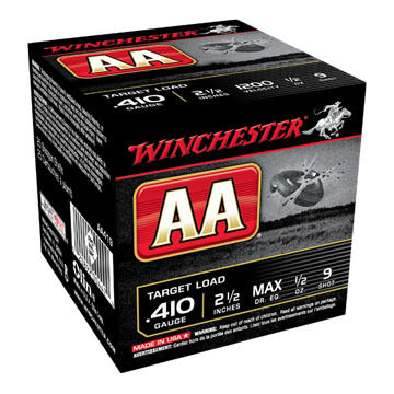 Winchester AA Target 410 GA 2-1/2 1/2 oz. #9 Shotshell Ammo (25)