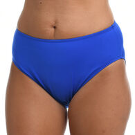 Maxine Swim Group Women's 24th & Ocean Solid Mid Waist Hipster Bikini Swimsuit Bottom