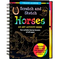 Scratch & Sketch Horses Trace-Along Art Activity Book