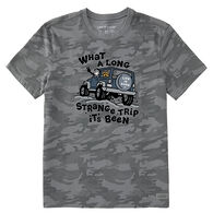 Life is Good Men's Jake and Rocket Strange Trip Allover Printed Crusher Short-Sleeve T-Shirt