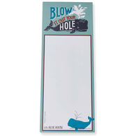 Hatley Little Blue House Blow it Out Your Hole Magnetic List Notepad