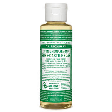 Dr. Bronners Almond Pure-Castile Liquid Soap - 4 oz.