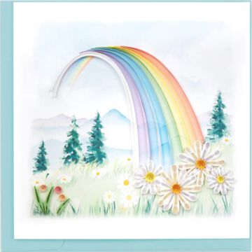 Quilling Card Rainbow Greeting Card