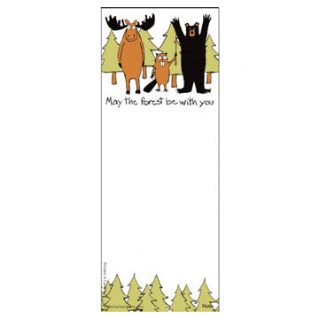 Hatley Little Blue House May The Forest Be With You Magnetic List Notepad