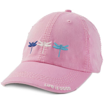 Life is Good Womens Dragonfly Triplet Sunwashed Chill Cap