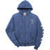 Lakeshirts Womens Blue 84 Maine Motto Full-Zip Hooded Sweatshirt
