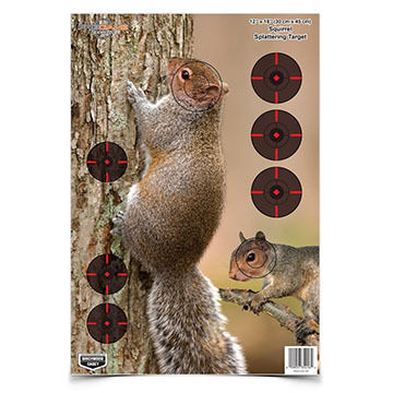 Birchwood Casey Pregame 12 x 18 Squirrel Reactive Paper Target - 8 Pk.