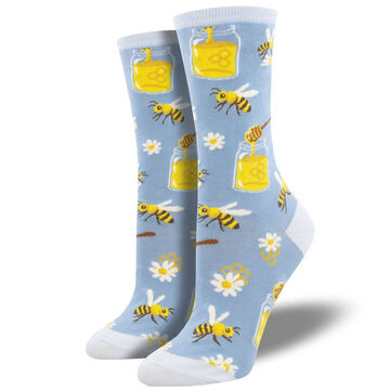 Socksmith Design Womens Bee My Honey Crew Sock