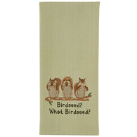 Park Designs What Birdseed Embroidered Dish Towel