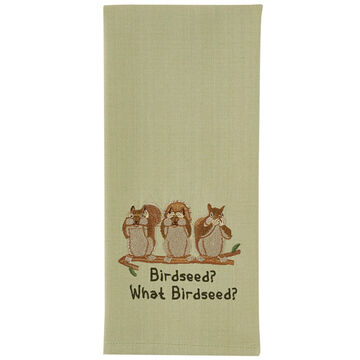 Park Designs What Birdseed Embroidered Dish Towel