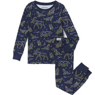 Hatley Toddler Boy's Little Blue House Animal Constellations Long-Sleeve Pajama Set, 2-Piece