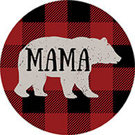 Carson Home Accents Mama Bear Round Car Coaster