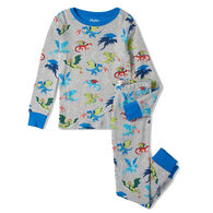 Hatley Toddler Boy's Dragon Realm Long-Sleeve Pajama Set, 2-Piece