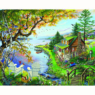 White Mountain Jigsaw Puzzle - By The Lake