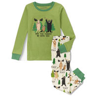 Hatley Youth May The Forest Be With You Long-Sleeve Pajama Set, 2-Piece
