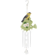 Carson Home Accents Goldfinch Songbird Wind Chime