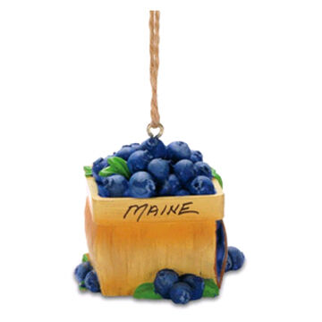 Cape Shore Resin Blueberry Basket Ornament