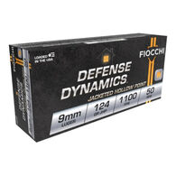 Fiocchi Defense Dynamics 9mm Luger 124 Grain JHP Handgun Ammo (50)