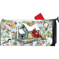 MailWraps Winter Birdhouse Magnetic Mailbox Cover